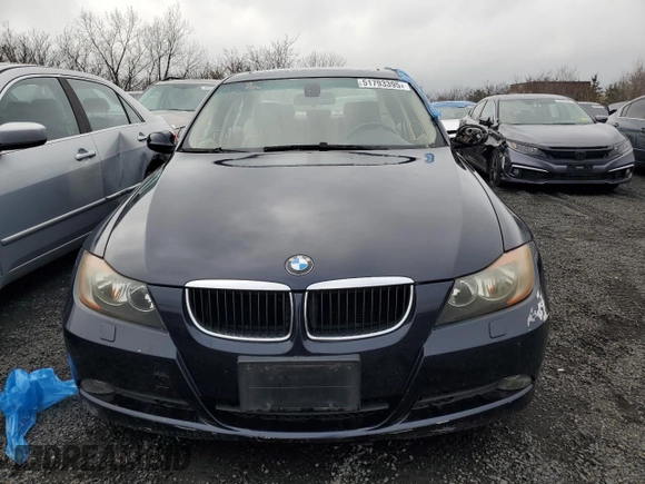 2006 BMW 3 Series 325xi with VIN WBAVD135X6KT80501, listed as a Copart auction lot 51793395 with 95,809 mi miles and Salvage Title. Bid and sale history available at DreamBid. Image 5.