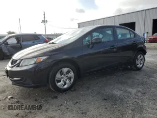 2013 Honda Civic LX with VIN 2HGFB2F56DH599346, listed as a Copart auction lot 59877115 with 206,561 mi miles and Salvage title. Bid and sale history available at DreamBid. Image 1.