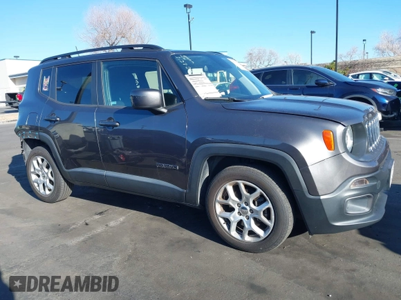 2018 Jeep Renegade Latitude with VIN ZACCJABB4JPJ03560, listed as a IAAI auction lot 41776537 with 72,504 mi miles and . Bid and sale history available at DreamBid. Image 14.