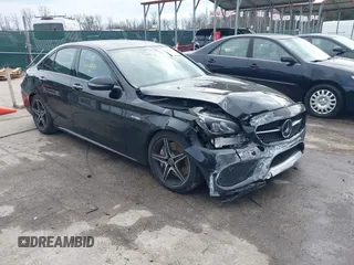 2018 Mercedes-Benz C 43 AMG with VIN 55SWF6EB9JU248383, listed as a IAAI auction lot 41226587 with 125,676 mi miles and . Bid and sale history available at carsss.com. Image 1.
