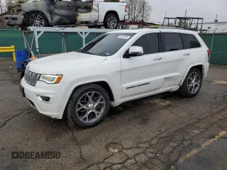 2019 Jeep Grand Cherokee Overland with VIN 1C4RJFCT7KC640527, listed as a Copart auction lot 54276725 with 282,202 mi miles and Salvage title. Bid and sale history available at DreamBid. Image 1.