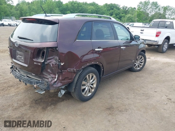 2012 Kia Sorento SX with VIN 5XYKWDA23CG267954, listed as a IAAI auction lot 42430295 with 137,038 mi miles and . Bid and sale history available at DreamBid. Image 4.