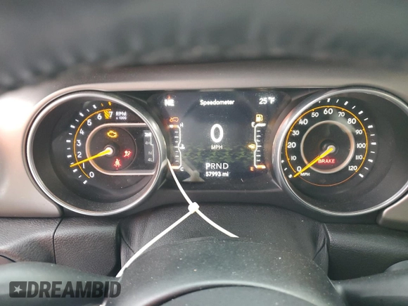 2020 Jeep Wrangler Unlimited Sport S z VIN 1C4HJXDG2LW196539, wystawiony jako Copart lot #41425095 z przebiegiem 57 993 mil mil oraz Szkoda całkowita • Salvage title. Historia ofert i sprzedaży dostępna na DreamBid. Obrazek 9.