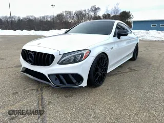 2017 Mercedes-Benz C 43 AMG with VIN WDDWJ6EB5HF458314, listed as a Copart auction lot 45385195 with 129,793 mi miles and Clean Title. Bid and sale history available at carsss.com. Image 2.