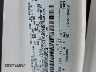 2022 Ford Escape SE z VIN 1FMCU0G62NUA27725, wystawiony jako Copart lot #54565745 z przebiegiem 116 660 mil mil oraz Szkoda całkowita • Salvage title. Historia ofert i sprzedaży dostępna na DreamBid. Obrazek 14.