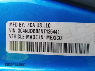 2022 Jeep Compass Latitude с VIN 3C4NJDBB8NT135441, выставлен на аукционе IAAI как лот 41776020 с пробегом 19 015 миль миль и . История ставок и продаж доступна на DreamBid. Изображение 9.