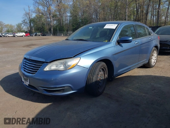 2011 Chrysler 200 LX with VIN 1C3BC4FB7BN535451, listed as a IAAI auction lot 42050879 with 163,332 mi miles. Bid and sale history available at carsss.com. Image 2.