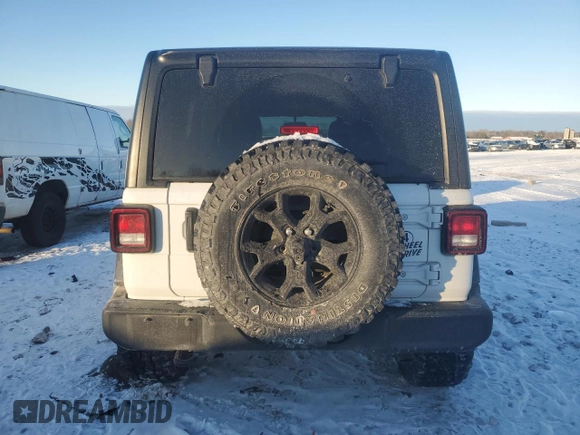 2021 Jeep Wrangler Unlimited Willys with VIN 1C4HJXDN9MW831580, listed as a Copart auction lot 87235714 with 42,442 mi miles and Non Repairable. Bid and sale history available at DreamBid. Image 6.