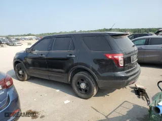 2013 Ford Utility Police Interceptor with VIN 1FM5K8AR9DGC73619, listed as a Copart auction lot 63640904 with 0 mi miles and Salvage Title. Bid and sale history available at carsss.com. Image 2.