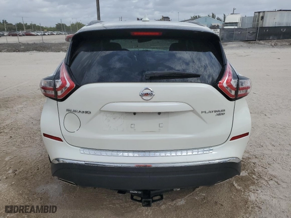 2017 Nissan Murano Platinum with VIN 5N1AZ2MH3HN148689, listed as a Copart auction lot 47865755 with 195,046 mi miles and Salvage Title. Bid and sale history available at carsss.com. Image 6.