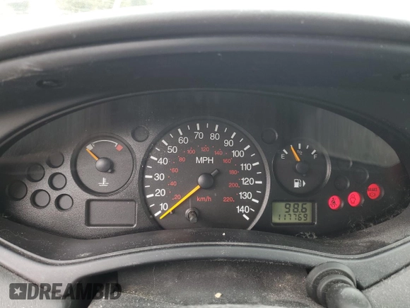 2002 Ford Focus LX with VIN 1FAFP33P12W113185, listed as a Copart auction lot 48554805 with 117,769 mi miles and Salvage Title. Bid and sale history available at DreamBid. Image 9.