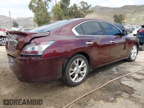 2012 Nissan Maxima 3.5 SV with VIN 1N4AA5AP9CC821049, listed as a IAAI auction lot 42110060 with 172,818 mi miles. Bid and sale history available at carsss.com. Image 4.