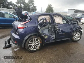 2015 Nissan Juke SV with VIN JN8AF5MV9FT557457, listed as a Copart auction lot 86496374 with Not Provided miles and Salvage Title. Bid and sale history available at DreamBid. Image 3.