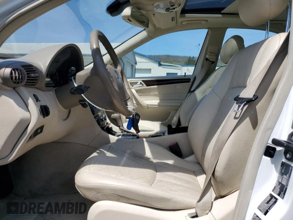 2005 Mercedes-Benz C 240 with VIN WDBRF81J85F664075, listed as a Copart auction lot 54221705 with Not provided miles and Salvage title. Bid and sale history available at DreamBid. Image 7.