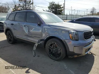 2023 Kia Telluride EX X-Line with VIN 5XYP3DGC0PG339164, listed as a Copart auction lot 50011535 with 40,154 mi miles and Salvage title. Bid and sale history available at DreamBid. Image 4.