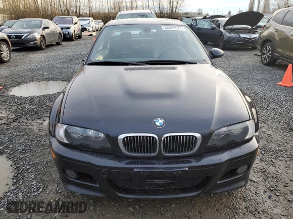 2002 BMW 3 Series M3 with VIN WBSBL93452JR17119, listed as a Copart auction lot 86882574 with 45,108 mi miles and Salvage Title. Bid and sale history available at DreamBid. Image 5.