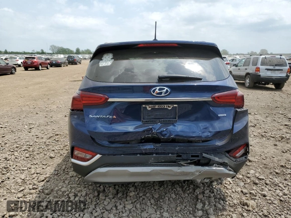 2019 Hyundai Santa Fe SE z VIN 5NMS2CAD4KH125270, wystawiony jako Copart lot #57273265 z przebiegiem 49 685 mil mil oraz Szkoda całkowita • Salvage title. Historia ofert i sprzedaży dostępna na DreamBid. Obrazek 6.