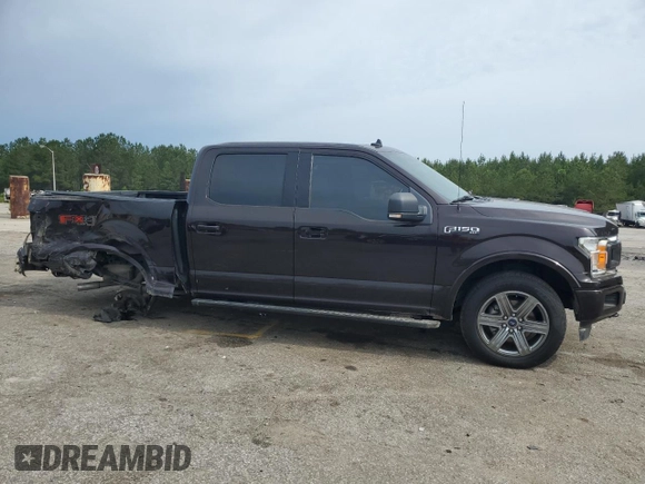 2019 Ford F-150 XL with VIN 1FTEW1E40KFC77222, listed as a Copart auction lot 57392505 with 87,430 mi miles and Salvage title. Bid and sale history available at DreamBid. Image 4.