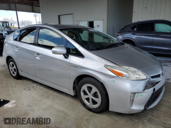 2012 Toyota Prius One with VIN JTDKN3DU4C5390388, listed as a Copart auction lot 54818585 with 211,671 mi miles and Salvage Title. Bid and sale history available at carsss.com. Image 4.