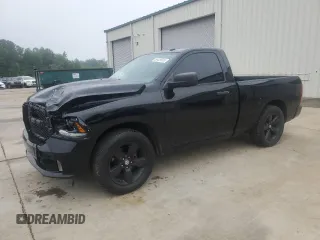 2014 Ram 1500 Express with VIN 3C6JR6AT0EG111437, listed as a Copart auction lot 58429605 with 73,131 mi miles and Salvage title. Bid and sale history available at DreamBid. Image 1.