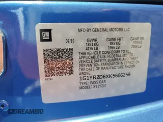 2019 Chevrolet Corvette Z06 2LZ with VIN 1G1YR2D6XK5606259, listed as a Copart auction lot 77115854 with 0 mi miles and Non Repairable. Bid and sale history available at carsss.com. Image 13.