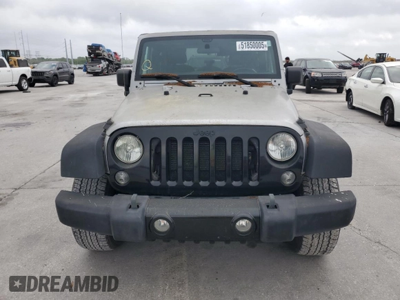 2015 Jeep Wrangler Sport with VIN 1C4AJWAG3FL560599, listed as a Copart auction lot 51850005 with 52,691 mi miles and Clean Title. Bid and sale history available at carsss.com. Image 5.
