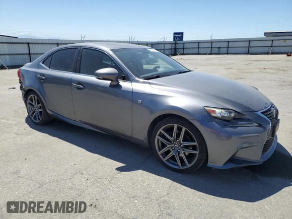 2015 Lexus IS 250 with VIN JTHBF1D25F5051478, listed as a Copart auction lot 57087175 with 105,255 mi miles and Salvage title. Bid and sale history available at DreamBid. Image 4.