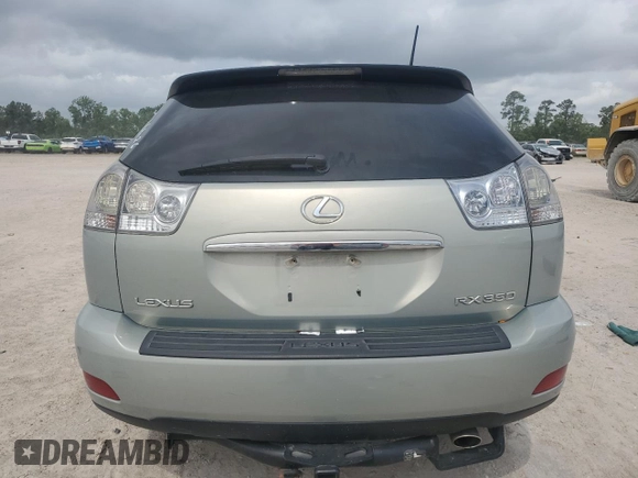 2008 Lexus RX 350 with VIN 2T2GK31U08C042161, listed as a Copart auction lot 54774565 with 195,367 mi miles and Salvage Title. Bid and sale history available at DreamBid. Image 6.