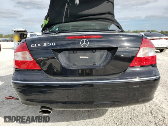 2009 Mercedes-Benz CLK 350 with VIN WDBTK56F29T104192, listed as a Copart auction lot 81130764 with Not Provided miles and Salvage Title. Bid and sale history available at DreamBid. Image 6.
