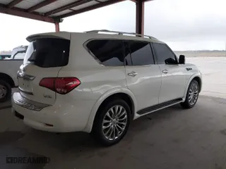 2015 Infiniti QX80 with VIN JN8AZ2ND8F9770294, listed as a IAAI auction lot 41717563 with 169,202 mi miles. Bid and sale history available at carsss.com. Image 4.