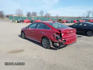 2017 Hyundai Sonata Sport with VIN 5NPE34AF6HH571353, listed as a IAAI auction lot 41796296 with 102,196 mi miles. Bid and sale history available at carsss.com. Image 3.