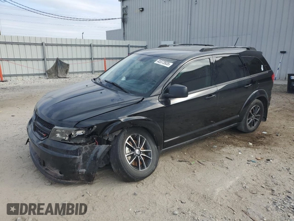2018 Dodge Journey SE with VIN 3C4PDCAB1JT276860, listed as a Copart auction lot 45373935 with 137,514 mi miles and Salvage Title. Bid and sale history available at DreamBid. Image 1.