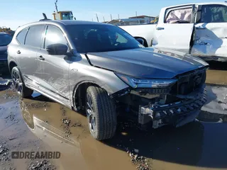 2023 Acura MDX w/A-Spec Package with VIN 5J8YE1H05PL017062, listed as a IAAI auction lot 41461153 with 21,939 mi miles. Bid and sale history available at carsss.com. Image 1.