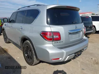 2017 Nissan Armada SV with VIN JN8AY2NC3H9509328, listed as a IAAI auction lot 41780445 with 165,625 mi miles and . Bid and sale history available at DreamBid. Image 3.