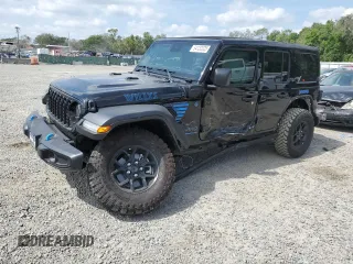 2024 Jeep Wrangler Willys z VIN 1C4RJXN62RW204366, wystawiony jako Copart lot #54132025 z przebiegiem 2 701 mil mil oraz Szkoda całkowita • Salvage title. Historia ofert i sprzedaży dostępna na DreamBid. Obrazek 1.