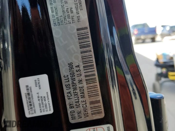 2023 Jeep Wrangler Rubicon Farout с VIN 1C4JJXFM8PW607906, выставлен на аукционе Copart как лот 77899364 с пробегом 19 046 миль миль и Списание • Salvage title. История ставок и продаж доступна на DreamBid. Изображение 13.