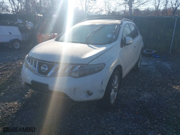 2010 Nissan Murano SL with VIN JN8AZ1MW6AW108446, listed as a IAAI auction lot 41368398 with 999,999 mi miles. Bid and sale history available at carsss.com. Image 2.