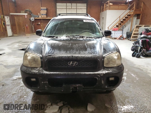 2004 Hyundai Santa Fe GLS with VIN KM8SC73E74U597688, listed as a Copart auction lot 44570985 with 213,584 mi miles and Salvage Title. Bid and sale history available at carsss.com. Image 5.