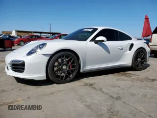 2014 Porsche 911 Turbo S with VIN WP0AD2A90ES167827, listed as a Copart auction lot 47832645 with 15,491 mi miles and Non Repairable. Bid and sale history available at carsss.com. Image 1.