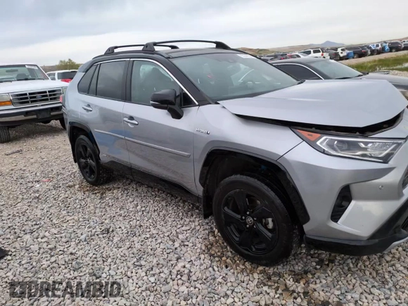 2021 Toyota RAV4 Hybrid XSE with VIN 4T3E6RFV1MU047714, listed as a Copart auction lot 53342535 with 91,868 mi miles and Salvage title. Bid and sale history available at DreamBid. Image 13.