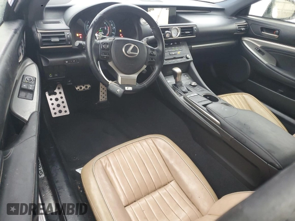 2015 Lexus RC 350 F Sport z VIN JTHHE5BC8F5004655, wystawiony jako Copart lot #44227755 z przebiegiem 120 964 mil mil oraz Szkody całkowita. Historia ofert i sprzedaży dostępna na DreamBid. Obrazek 8.