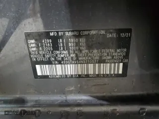 2022 Subaru Impreza Premium with VIN 4S3GTAV64N3713577, listed as a Copart auction lot 47429635 with 11,166 mi miles and Salvage Title. Bid and sale history available at carsss.com. Image 14.