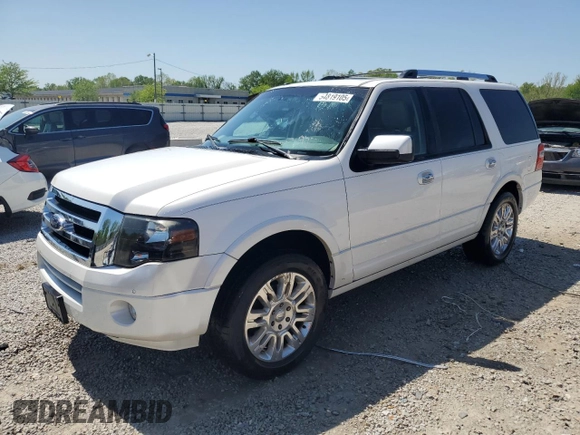 2013 Ford Expedition Limited с VIN 1FMJU1K54DEF41175, выставлен на аукционе Copart как лот 54819105 с пробегом 167 837 миль миль и На запчасти • Non repairable. История ставок и продаж доступна на DreamBid. Изображение 1.