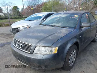 2002 Audi A4 1.8T with VIN WAULC68E22A308336, listed as a IAAI auction lot 41783633 with 1 mi miles. Bid and sale history available at carsss.com. Image 6.