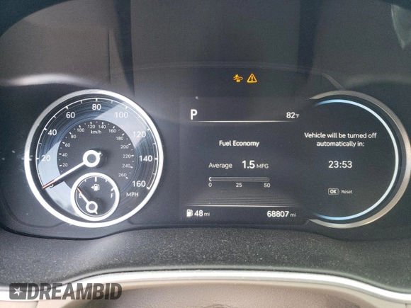 2021 Genesis GV80 with VIN KMUHBDSB9MU048157, listed as a Copart auction lot 73017554 with 68,807 mi miles and Salvage title. Bid and sale history available at DreamBid. Image 9.