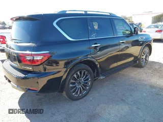 2022 Nissan Armada Platinum with VIN JN8AY2DA0N9390388, listed as a IAAI auction lot 41291488 with 42,545 mi miles and . Bid and sale history available at DreamBid. Image 4.