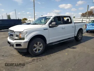 2020 Ford F-150 XL with VIN 1FTEW1EP1LFB38518, listed as a Copart auction lot 52570445 with 0 mi miles and Salvage Title. Bid and sale history available at carsss.com. Image 1.