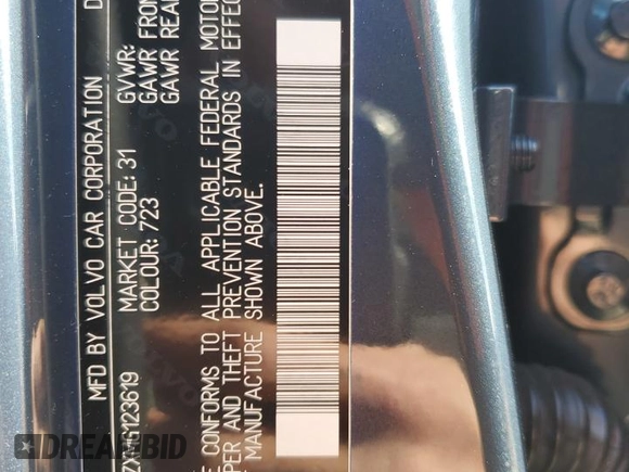 2021 Volvo S60 Momentum with VIN 7JR102TZXMG123619, listed as a Copart auction lot 89405775 with 35,316 mi miles and Salvage title. Bid and sale history available at DreamBid. Image 12.