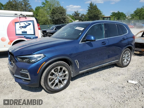 2020 BMW X5 xDrive40i with VIN 5UXCR6C00LLL66950, listed as a Copart auction lot 54584945 with 51,766 mi miles and Salvage Title. Bid and sale history available at DreamBid. Image 1.