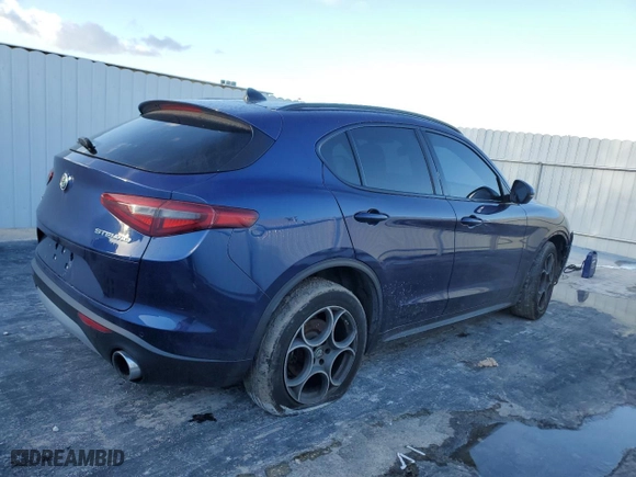 2019 Alfa Romeo Stelvio Ti Sport with VIN ZASPAKBN6K7C30692, listed as a Copart auction lot 77172234 with 110,320 mi miles and Clean Title. Bid and sale history available at carsss.com. Image 3.